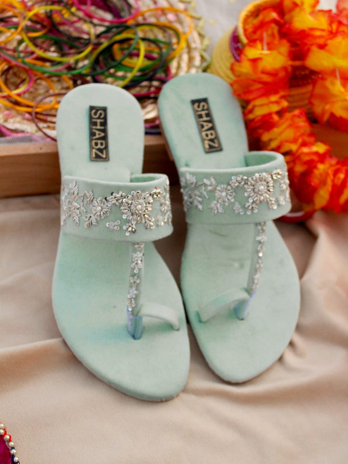 Ulfat (Powder Blue) Kolhapuri